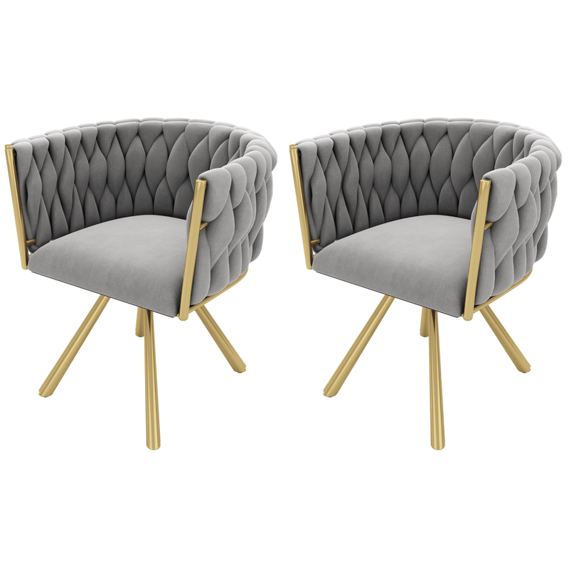 Esszimmerstuhl 360 - Grad drehbar, 2er / 4er / 6er Set - YB - N634P215344G - 30 - Yorbay.de