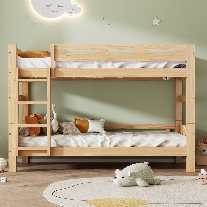 Etagenbett für Kinder und Jugendliche, 90x200 cm - YB - 31408586NAA - 2 - Yorbay.de