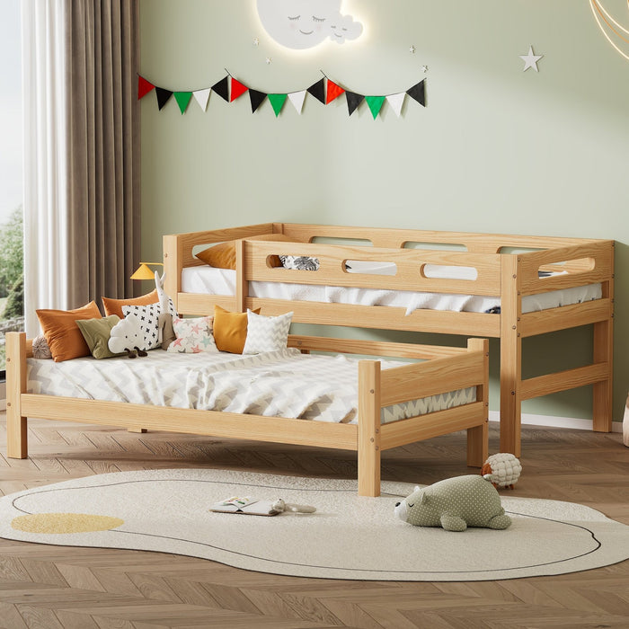 Etagenbett für Kinder und Jugendliche, 90x200 cm - YB - 31408586NAA - 4 - Yorbay.de