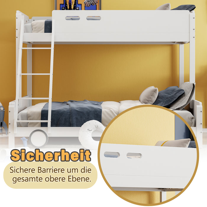 Etagenbett im Auto - Design für Kinder, 90x200 cm & 140x200 cm - YB - LDB00145AAK - 5 - Yorbay.de