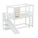 Etagenbett in Hausform mit Fenster, 90x200 cm - YB - LDB00253AAK - 1 - Yorbay.de