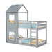 Etagenbett mit Leiter & Baldachin, 90×200 cm - YB - 3071489HAA - 1 - 19 - Yorbay.de