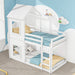 Etagenbett mit Leiter & Baldachin, 90×200 cm - YB - 3071489WAA - 1 - 2 - Yorbay.de