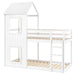 Etagenbett mit Leiter & Baldachin, 90×200 cm - YB - 3071489WAA - 1 - 1 - Yorbay.de
