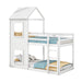 Etagenbett mit Leiter & Baldachin, 90×200 cm - YB - 3071489WAA - 1 - 10 - Yorbay.de