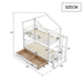 Kinder - Etagenbett mit Stauraumleiter und Schubladen, 90x200cm - YB - LDB00188AAK - 3 - Yorbay.de