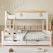 Etagenbett für Kinder mit Schrägleiter und Schubladen, 90x200 cm & 140x200 cm - YB - N622T654134W - 8 - Yorbay.de