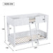 Kinder - Etagenbett mit Leiter, Regal und Sicherheitszaun – 90x200 cm, Weiß - YB - N622T827901K - 3 - Yorbay.de