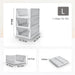 Yorbay stapelbare Schubladenbox, Kleiderschrank Organizer Set - F92 - 8 - Yorbay.de