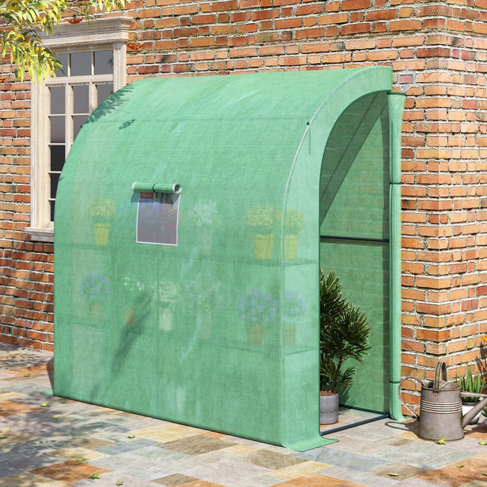 Foliengewächshaus mit 2 Türen, 200 x 100 x 215 cm - YB - T3323P304146 - 2 - Yorbay.de