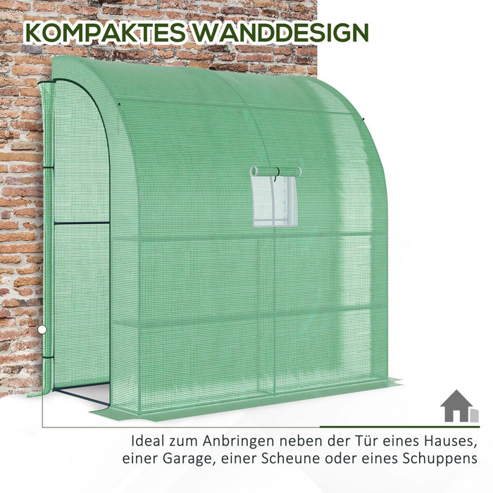 Foliengewächshaus mit 2 Türen, 200 x 100 x 215 cm - YB - T3323P304146 - 5 - Yorbay.de