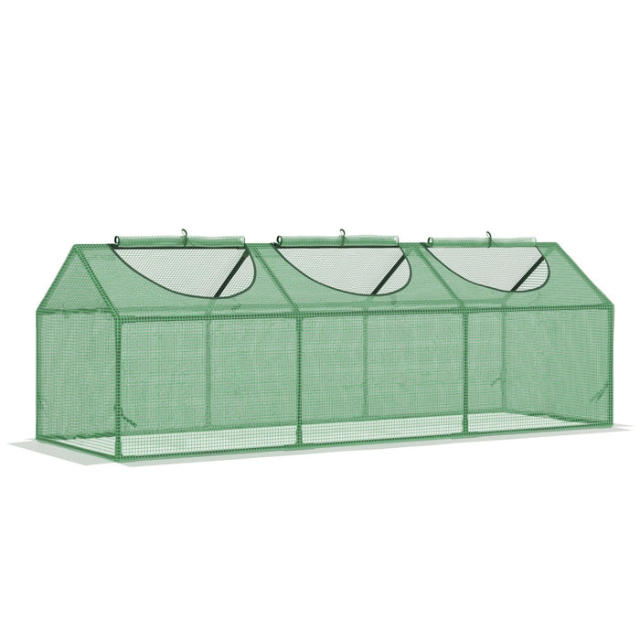 Foliengewächshaus mit Fenster, 180 x 60 x 60 cm - YB - T3323P304181 - 1 - Yorbay.de