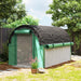 Tunnelgewächshaus mit 6 Fenstern, 300 x 200 x 200 cm - YB - T3323P301749 - 2 - Yorbay.de