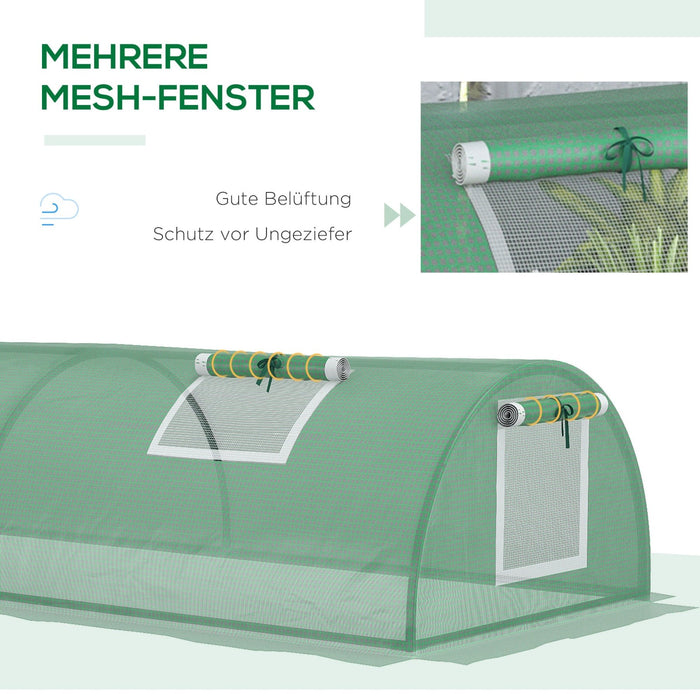 Tunnelgewächshaus 200 x 80 x 45 cm / 300 x 80 x 45 cm - YB - T3323P304690 - 14 - Yorbay.de
