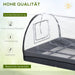 Mini - Gewächshaus mit 12 Rasterfeldern, 120 x 79 x 53 cm - YB - T3323P305498 - 4 - Yorbay.de
