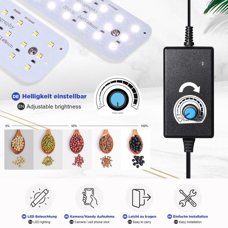 Yorbay Fotobox 40 x 40 x 40 cm mit Beleuchtung 2 - Yorbay.de