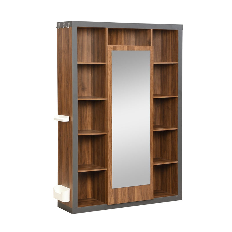 Garderobe mit Spiegel und Abtropfschale - YB - WF230449450N - 1 - Yorbay.de
