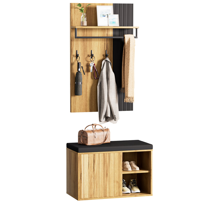 Yorbay Garderoben Set mit Sitzbank für den Flur - YW025-D095 - 10 - Yorbay.de