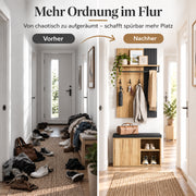 Yorbay Garderoben Set mit Sitzbank für den Flur - YW025-D095 - 9 - Yorbay.de