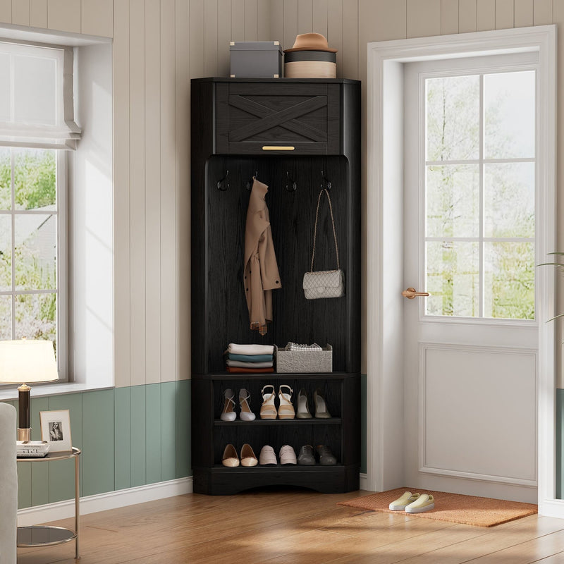 Garderoben - Set mit Kleiderhaken und Ablagen - YB - N657P27134243S - 8 - Yorbay.de