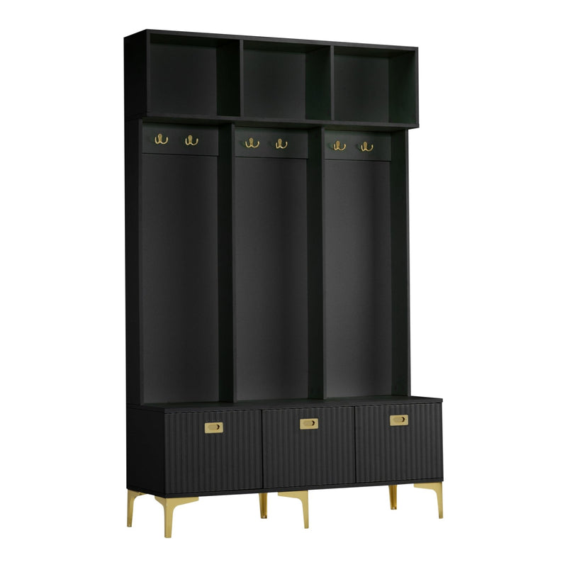 Garderoben - Set mit Bank, Haken & Stauraum - YB - N657P23810910S - 1 - Yorbay.de