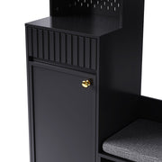 Garderoben - Set mit Sitzbank, Schubladen, Kleiderhaken und Lochwand - YB - N657P29427071S - 16 - Yorbay.de