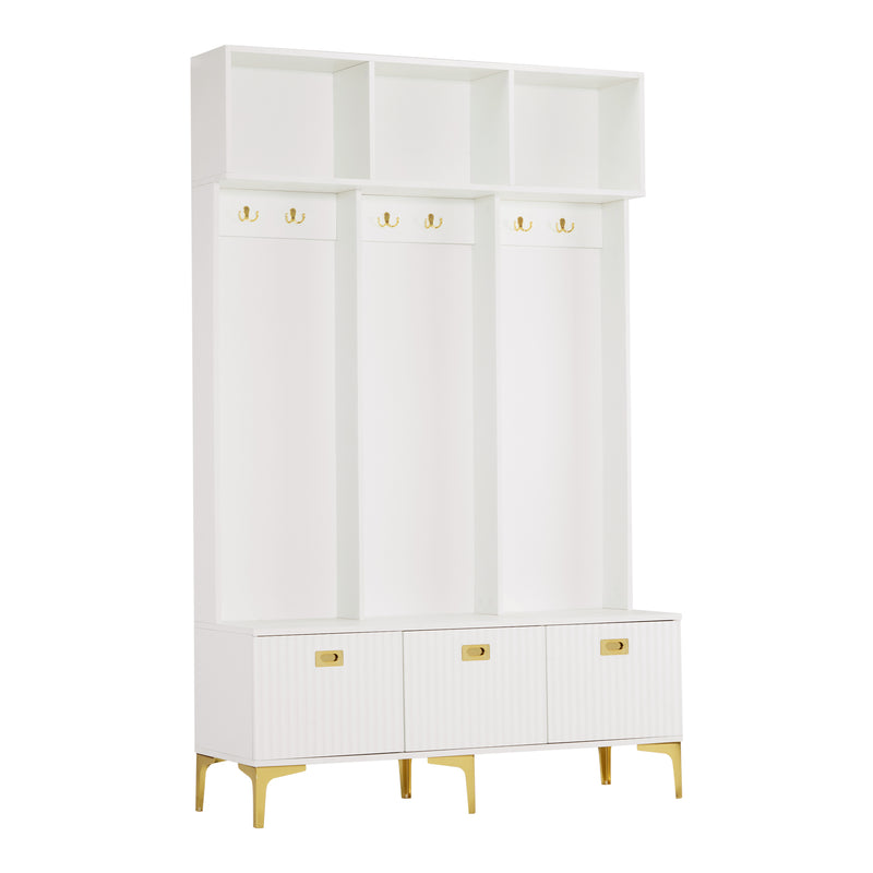 Garderoben - Set mit Bank, Haken & Stauraum - YB - N657P23810910W - 8 - Yorbay.de