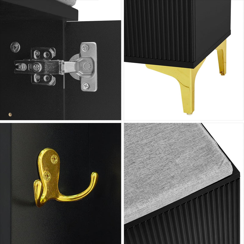 Garderobenset mit Schuhbank und Kissen - YB - N621P232621S - 5 - Yorbay.de