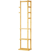 Yorbay Garderobenständer aus Bambus mit 3 Ablagen, 30 x 38/41 x 175 cm - YB081 - Z108 - 9 - Yorbay.de