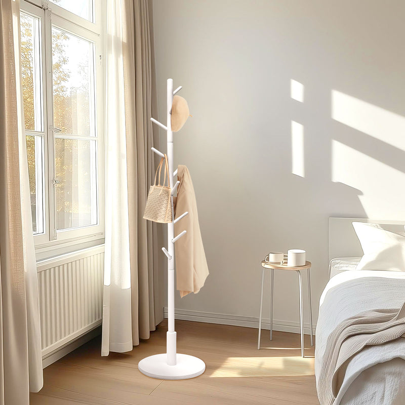 Yorbay Garderobenständer aus Buchenholz mit 9 Haken - YB078 - D038 - 18 - Yorbay.de