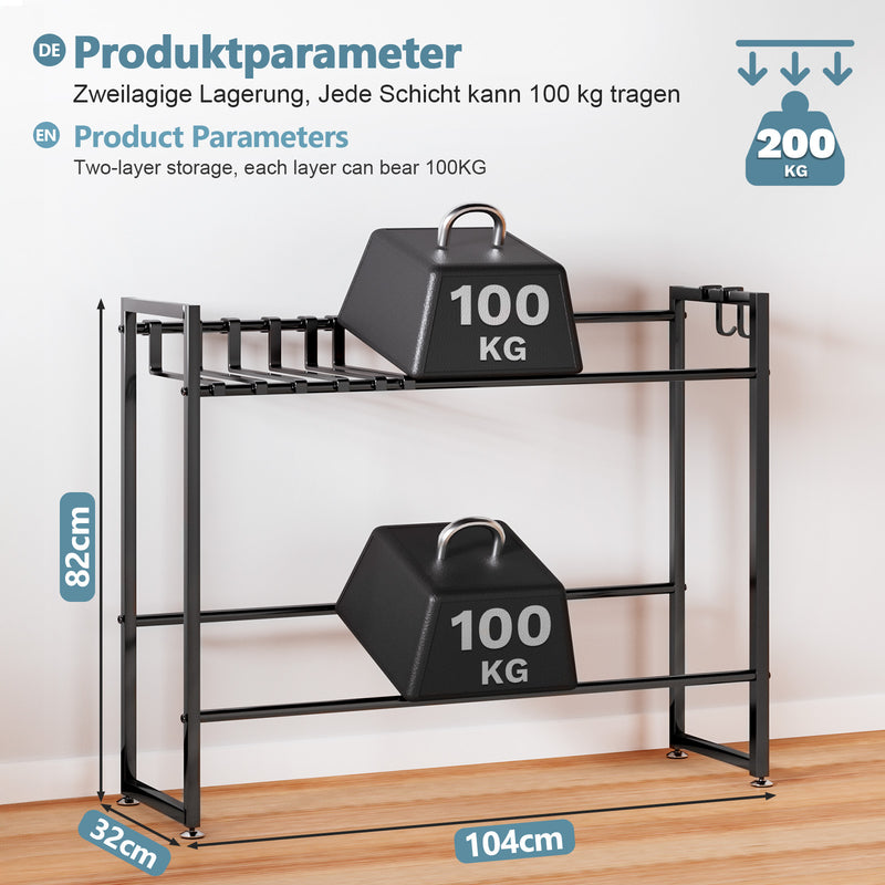 Yorbay Getränkekistenregal aus Metall für 6 Kästen - YB068 - T059 - 3 - Yorbay.de