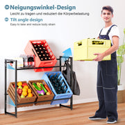 Yorbay Getränkekistenregal aus Metall für 6 Kästen - YB068 - T059 - 7 - Yorbay.de