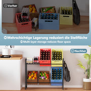 Yorbay Getränkekistenregal aus Metall für 6 Kästen - YB068 - T059 - 8 - Yorbay.de
