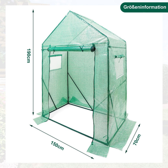 Yorbay Foliengewächshaus 150 × 70 × 190 cm - G42 - 3 - Yorbay.de