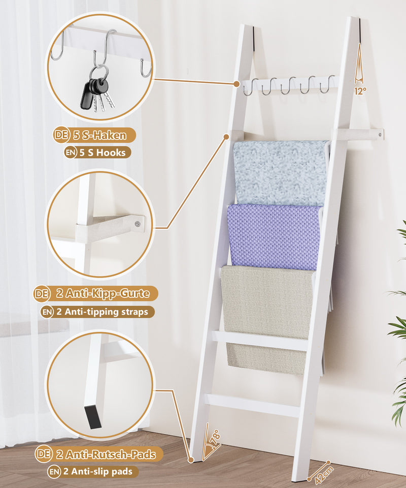 Yorbay Handtuchleiter aus Bambus - YB107 - Z115 - 29 - Yorbay.de