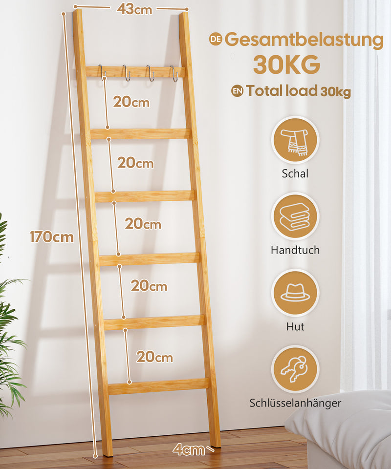 Yorbay Handtuchleiter aus Bambus - YB055 - Z085 - 3 - Yorbay.de