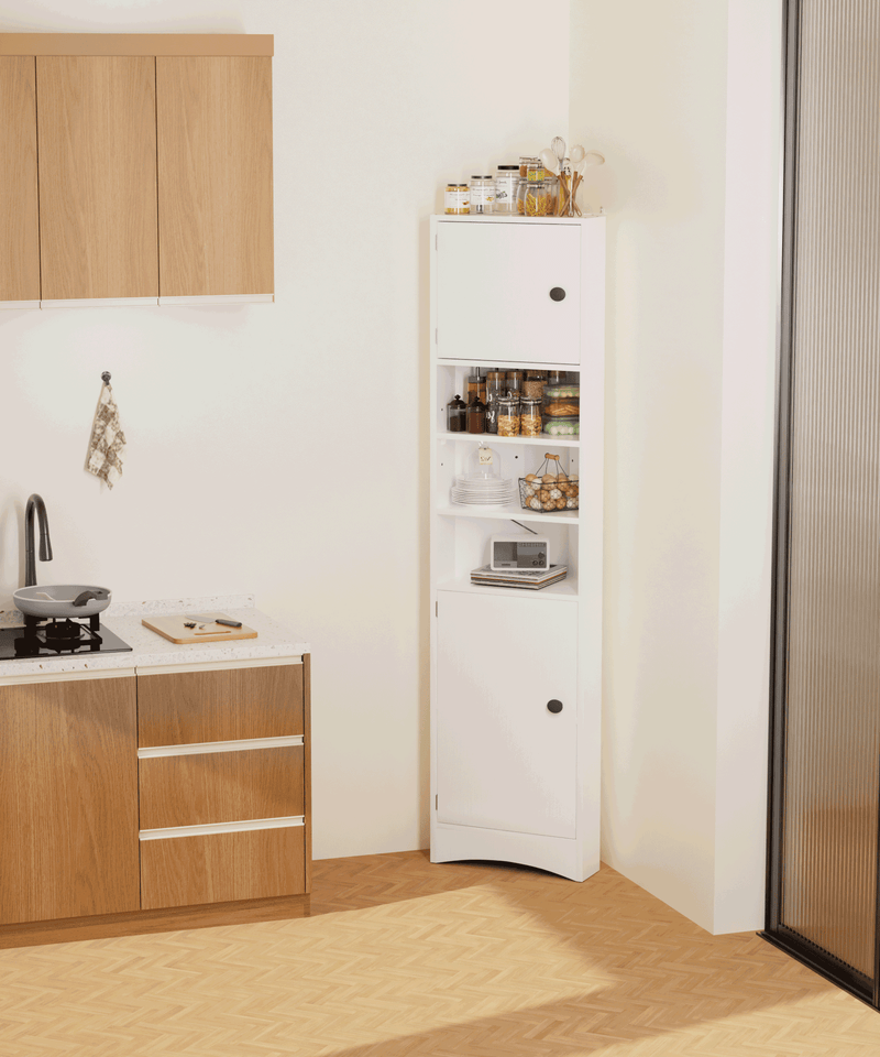 Yorbay Eckschrank, Hochschrank 37 × 24,5 × 170 cm