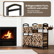 Yorbay Kaminholzregal 4 Ebenen aus Metall mit Oxford - Tasche - YB123-T089 - 4 - Yorbay.de