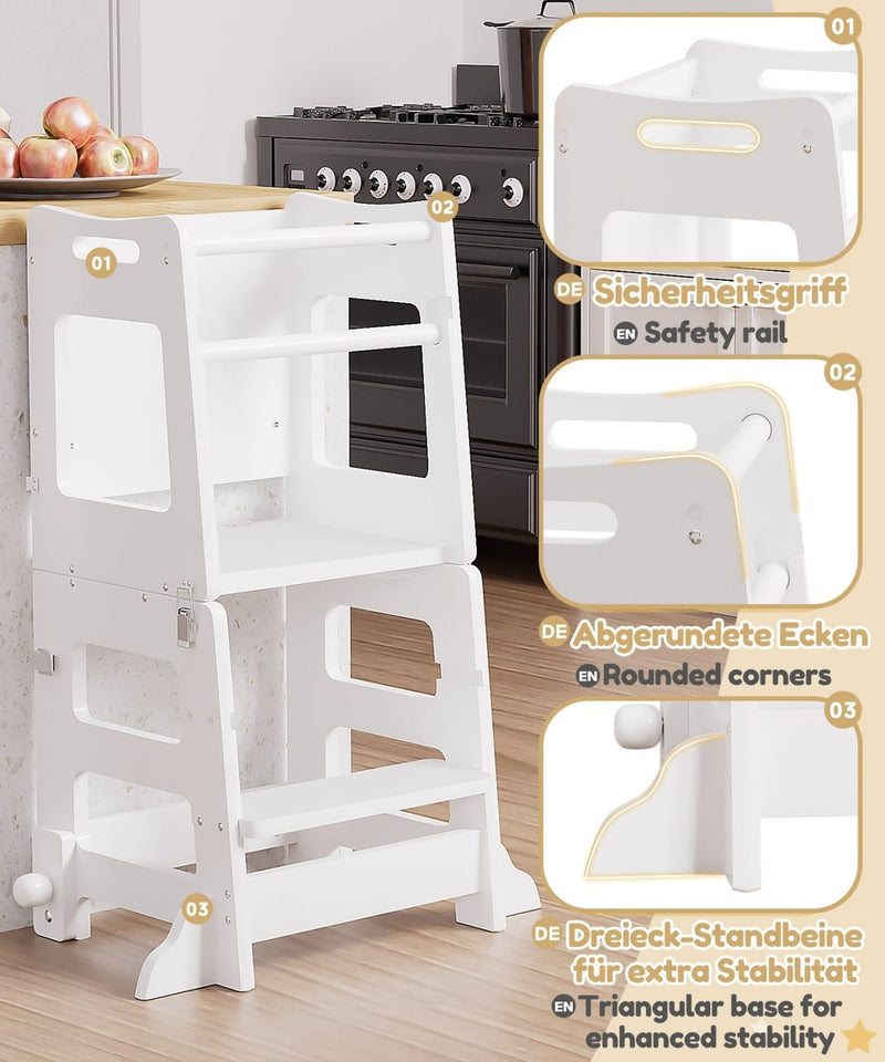 Yorbay 3 - in - 1 Montessori Kinder Lernturm - YB092-D048 - 8 - Yorbay.de
