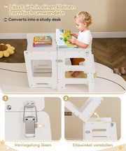 Yorbay 3 - in - 1 Montessori Kinder Lernturm - YB092-D048 - 6 - Yorbay.de