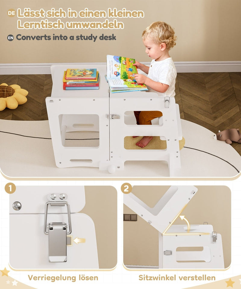 Yorbay 3 - in - 1 Montessori Kinder Lernturm - YB092-D048 - 6 - Yorbay.de