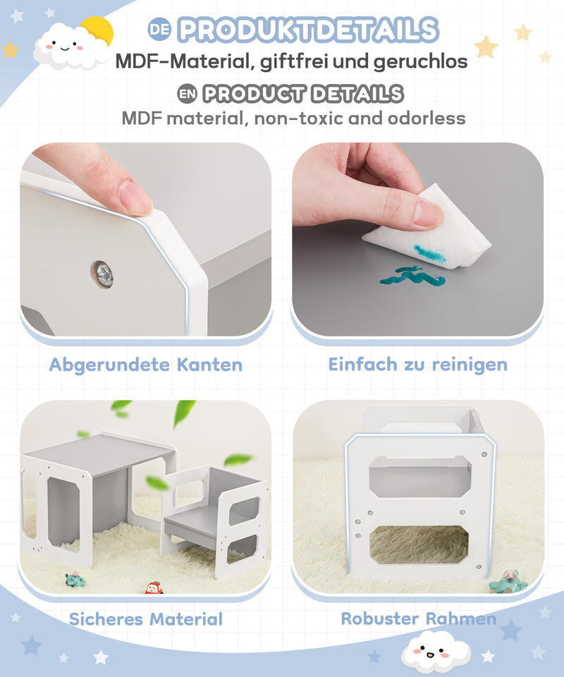 Yorbay 2-in-1 Kindertisch Stuhl Set - YB029-D032 - 16 - Yorbay.de