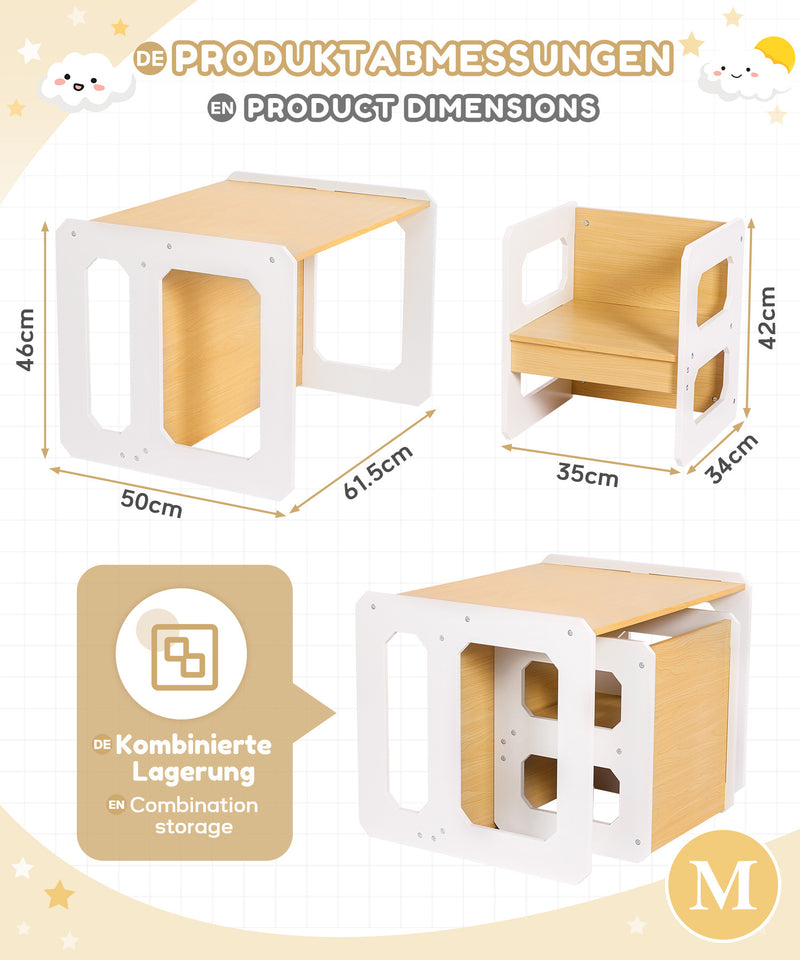 Yorbay 2-in-1 Kindertisch Stuhl Set YB028-YB029 - 4 - Yorbay.de