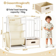 Yorbay Kinderregal mit Bücherregal & Kuscheltier - Regal - YB077 - T065 - 3 - Yorbay.de