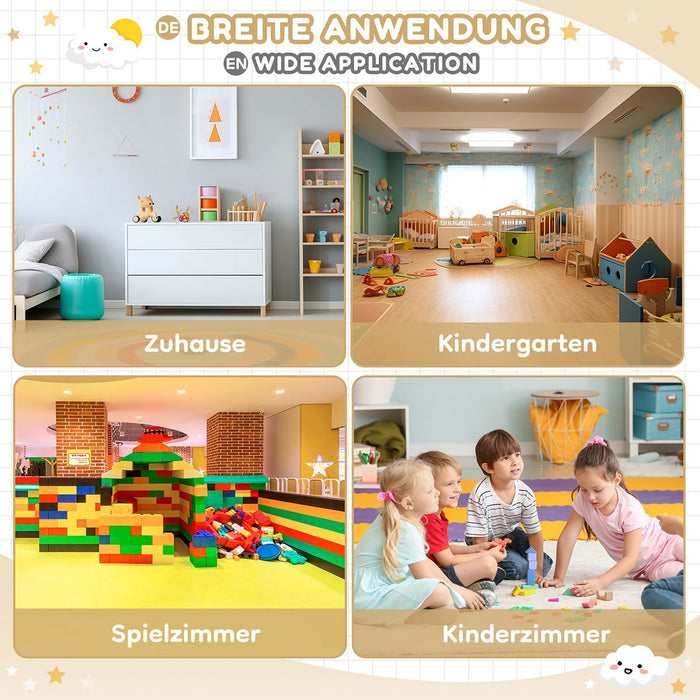 Yorbay Kindersitzgruppe, Kindertisch mit 2 Stühlen und Schubladen - YB013 - D017 - 20 - Yorbay.de