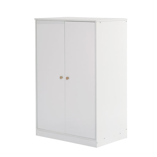 Kleiderschrank mit Stange für Kinderzimmer, 80 x 50 x 120 cm - YB - 32472324WAA - 1 - Yorbay.de