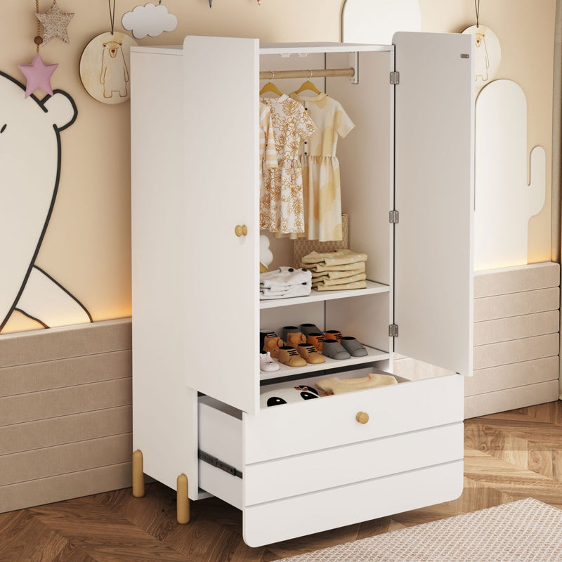 Kleiderschrank mit Schubladen, 78 x 46 x 167 cm - YB - LDB00256AAK - 2 - Yorbay.de