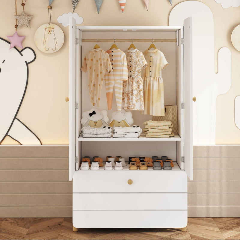 Kleiderschrank mit Schubladen, 78 x 46 x 167 cm - YB - LDB00256AAK - 4 - Yorbay.de