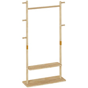 Yorbay Garderobenständer aus Holz mit Ablagen, 78 x 27 x 162,5 cm - YB090 - D045 - 1 - Yorbay.de