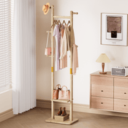 Yorbay Garderobenständer aus Holz mit Ablagen, 38 × 27 × 162 cm - YB090 - D046 - 2 - Yorbay.de